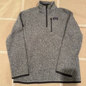 Patagonia Heathered Gray Fleece Pullover
